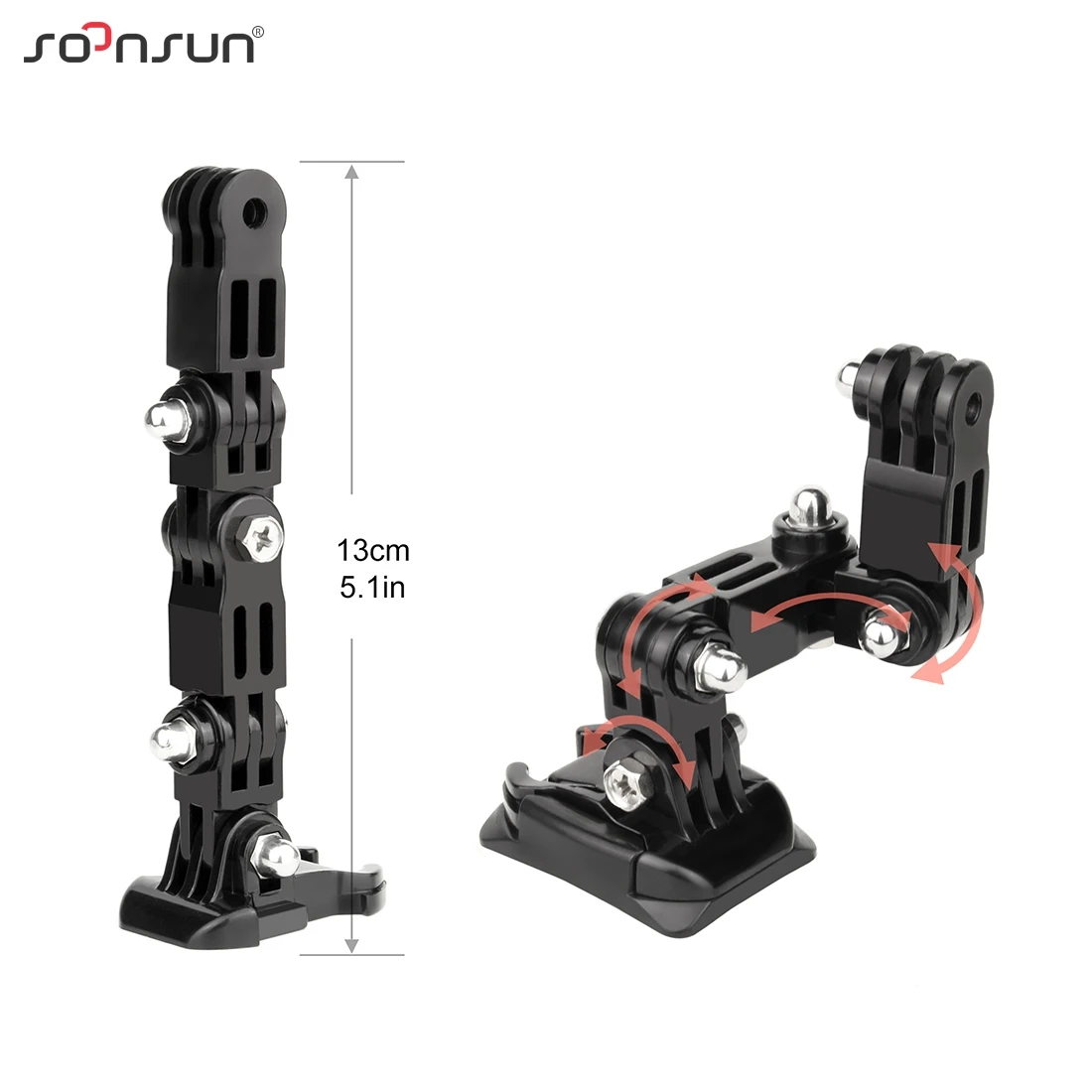 Адаптер для крепления на шлем SOONSUN + ветрозащитная губка GoPro Hero 8/7/6/5/2018|Чехлы