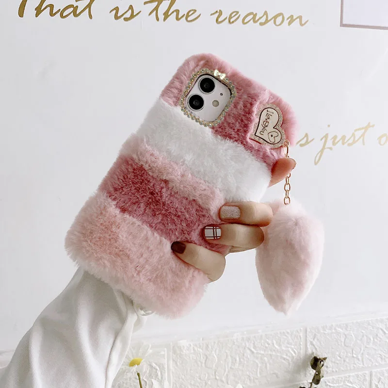 winter warm funny plush soft phone case for xiaomi mi 11 ultra 10 9 lite 10t 9t pro note10 pro poco c3 f3 f2 f1 x3 nfc m3 cover free global shipping