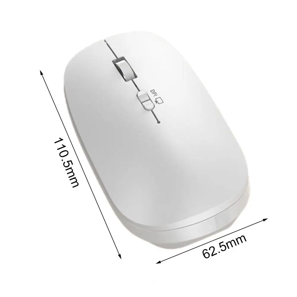 

Bluetooth Wireless Mouse Gaming USB Rechargeable Sensitive Low Noise Dual Mode 2.4G 1600DPI Bluetooth Mouse for Laptop