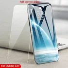 HD закаленное стекло для Oukitel C21 полное покрытие Защита экрана для Ouki tel C21 противоскользящее защитное стекло 9H пленка