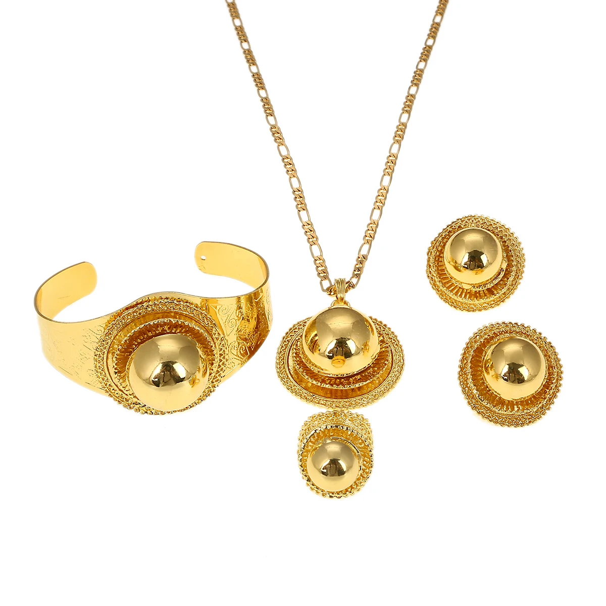 

Эфиопские женские свадебные ювелирные наборы ожерелья браслет серьги кольцо золото Цвет Habesha украшения на эритрейские мотивы подарки