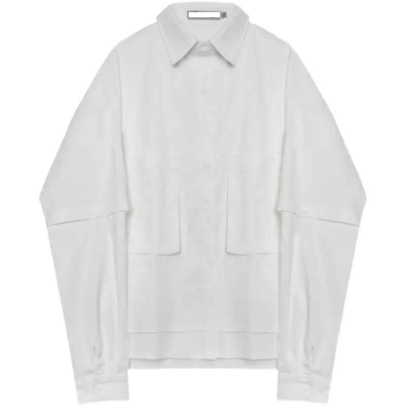 

XITAO Casual Patchwork Women Shirt Solid Color Splicing Long Sleeve Fashion Simplicity Are Top 2021 Spring Autumn New ZY5999