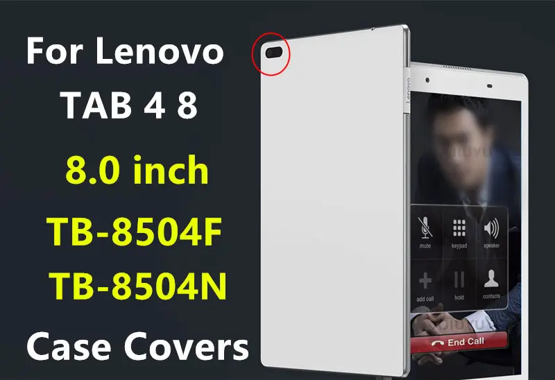 

Genuine Leather Protective Cover Case For Lenovo Tab 4 8" Tablet PC Model Number: TB-8504F TB-8504X