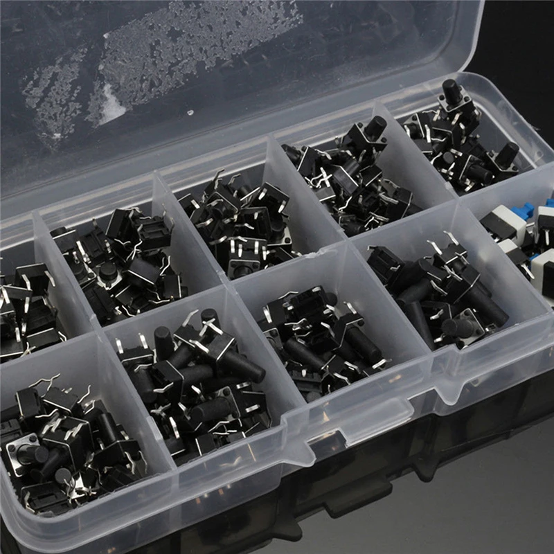 

180pcs/set Tactile Push Button Switch Kits For Television/ Audio Equipment