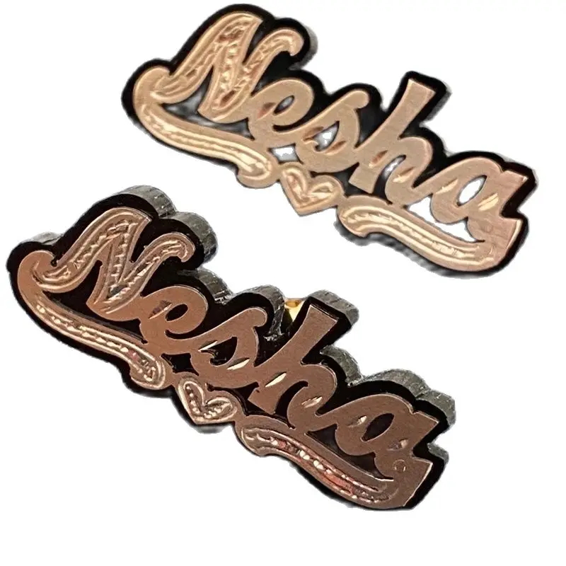 

Gosun Custom Name Necklace Custom Acrylic Pendant Necklace New Customized Double Gold-plated For Christmas Gift Free Shipping