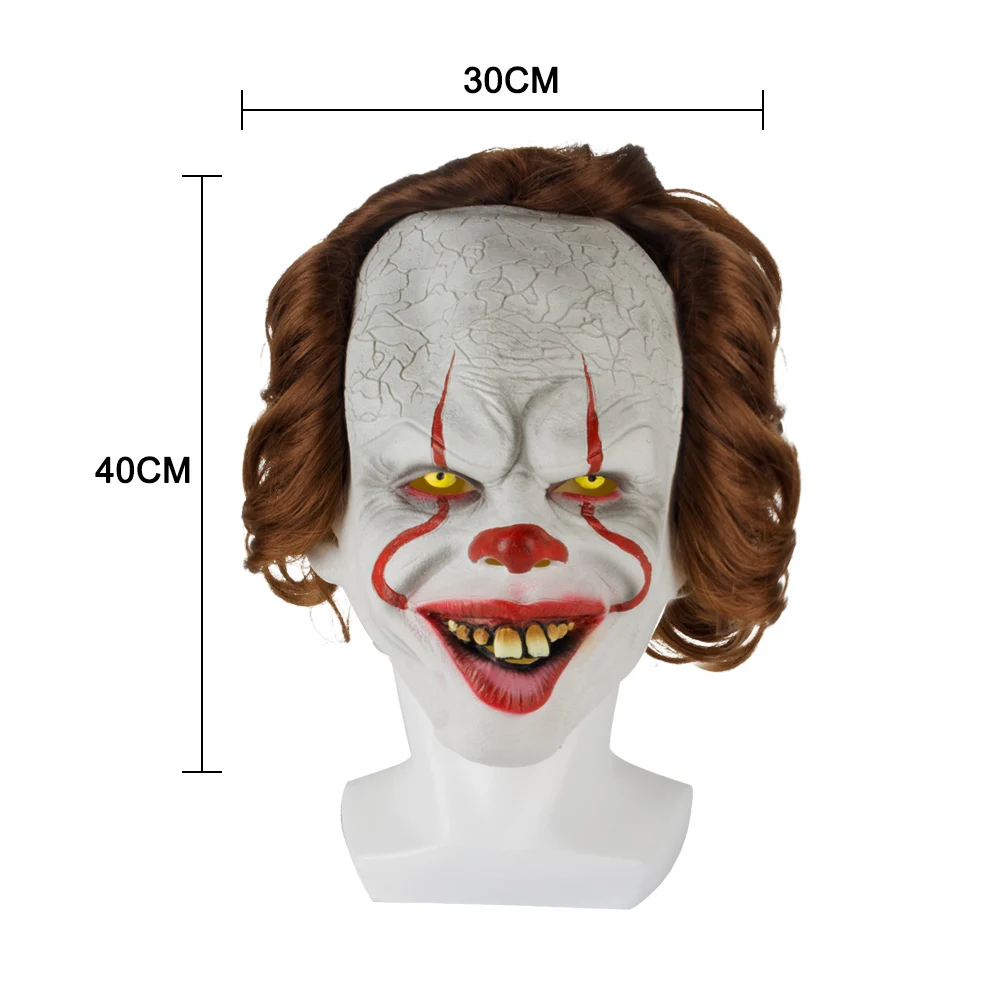Маски на Хэллоуин Стивен Кинг это маска Pennywise ужас клоун Джокер маска Хэллоуин косплей костюм реквизит вечерние принадлежности