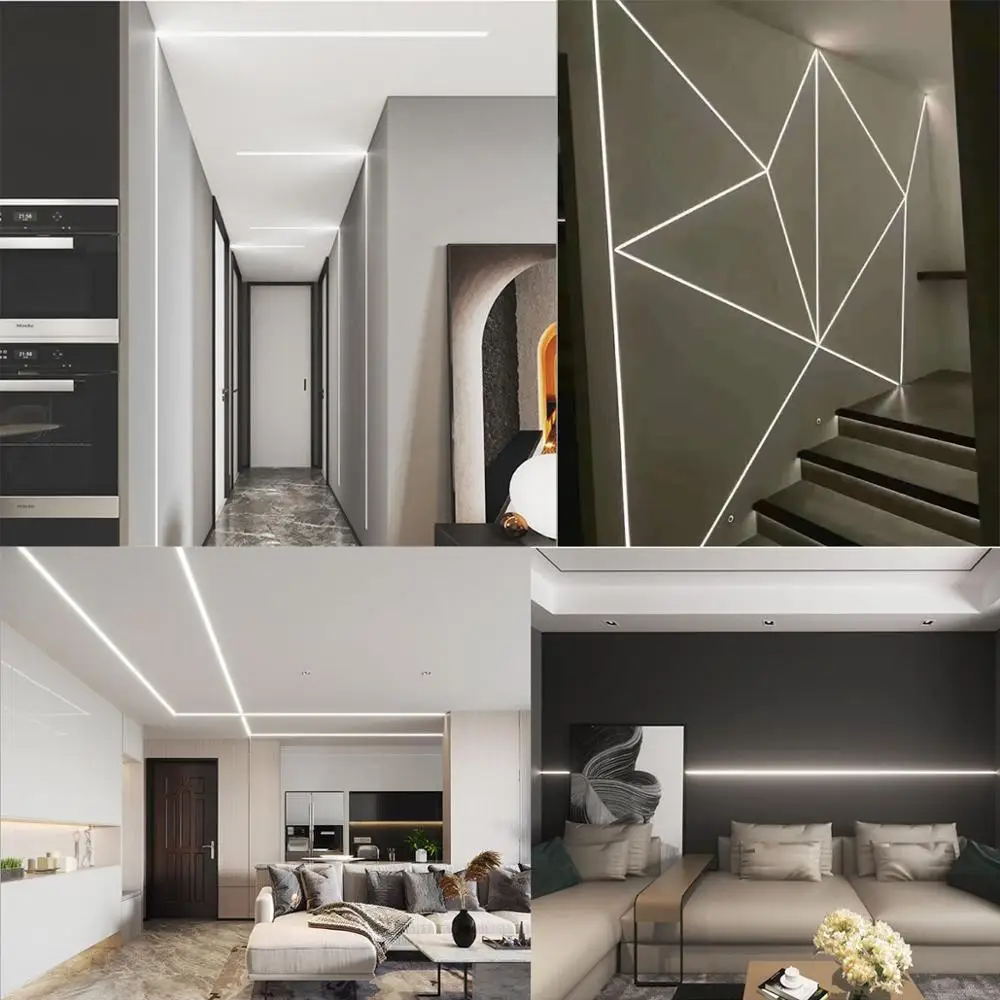 Угол светодиодного алюминиевого канала 2 пары L-образный переходник для