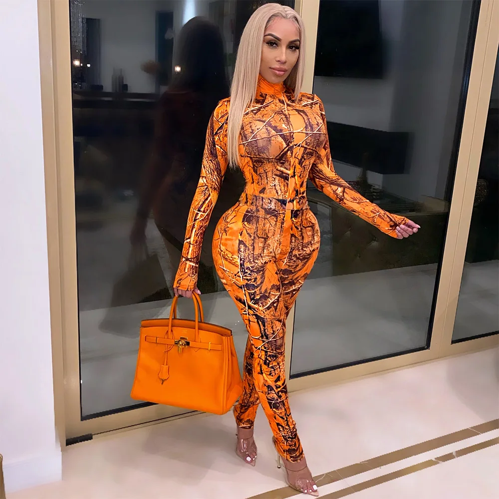 Костюм спортивный женский с принтом из двух предметов |