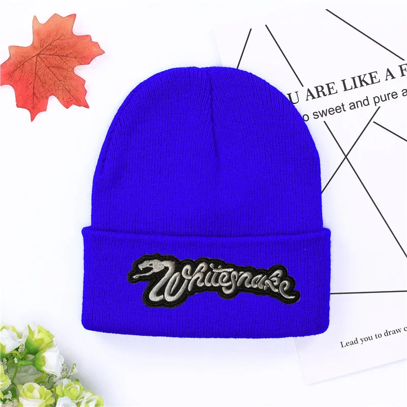 Новинка 2019 зимние шапки с логотипом Whitesnake HARD ROCK Повседневная шапка для мужчин и