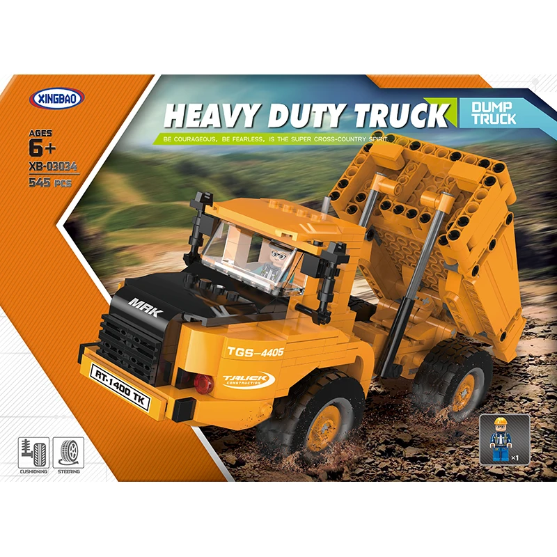 

XINGBAO 03034 NEW City Series 545pcs The Heavy Duty Truck Model Building Blocks Vehicle Bricks Educational Toys