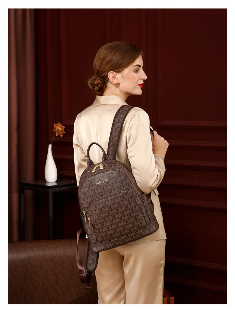 Рюкзак женский кожаный с защитой от кражи школьный | Багаж и сумки
