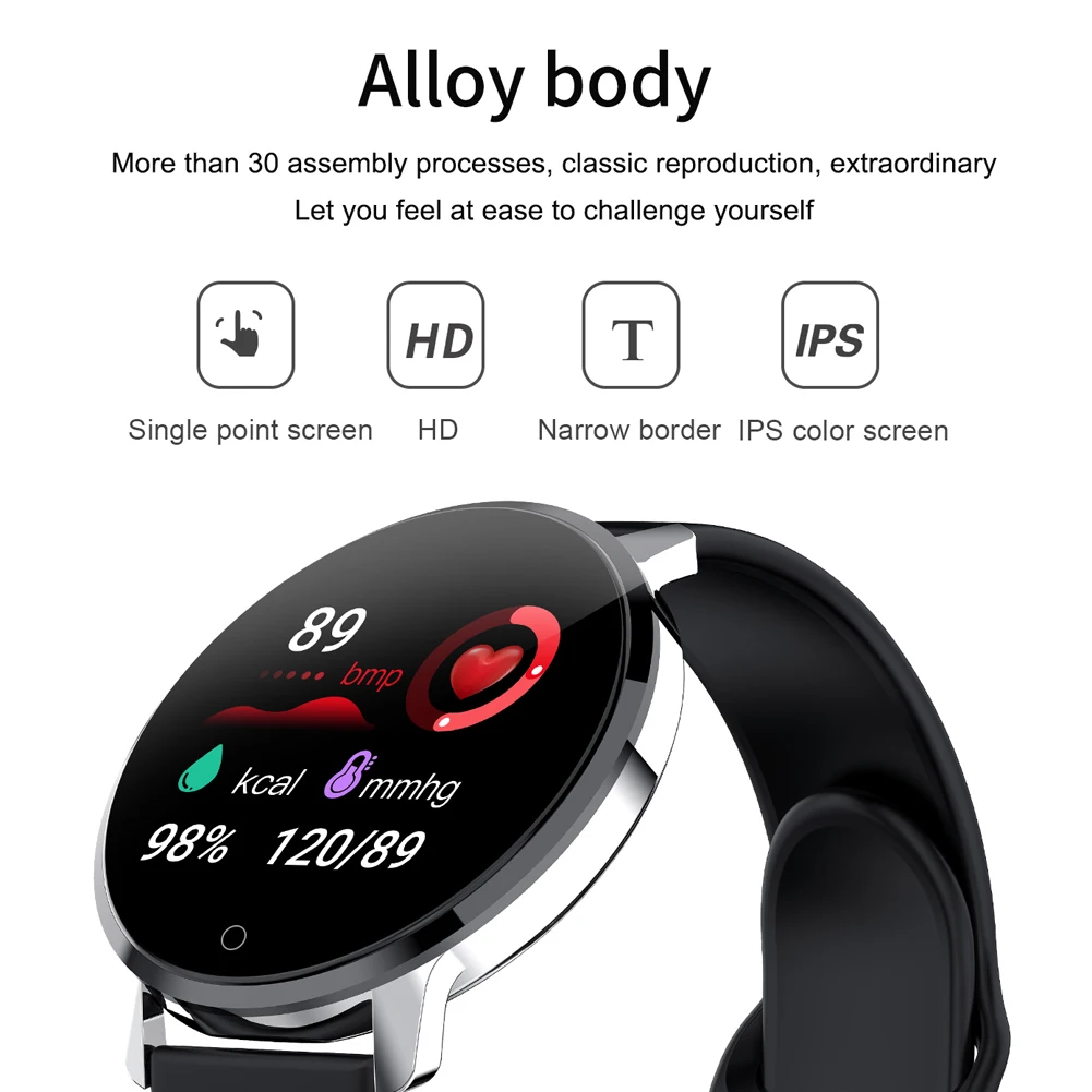 

Fashion Smart Watch Ladies Heart Rate Blood Pressure Multifunctional Sport Watch Men Woman IP67 Waterproof Smartwatch Women