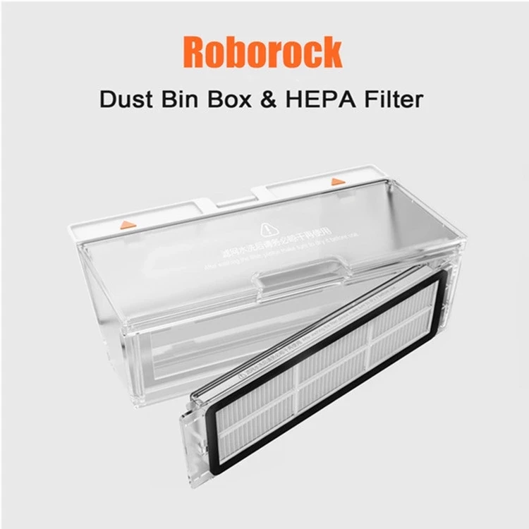 

Roborock-caja de polvo para aspiradora Xiaomi S50 S51 de segunda generaciÃ³n, contenedor de polvo con filtro para el hÃ­gado