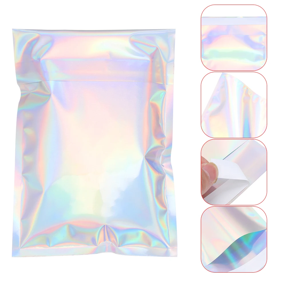 20 шт алюминиевой фольги сумки для самостоятельной Печати голограмма мешок еды