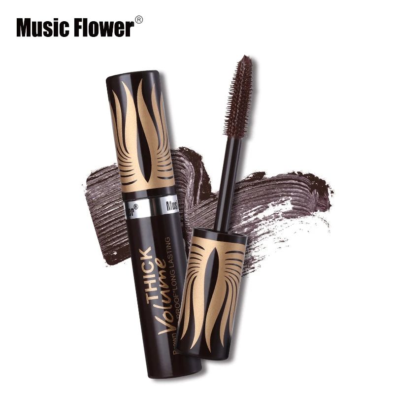 Профессиональный бренд музыка цветок Косметика 5 цветов завивка тушь для ресниц