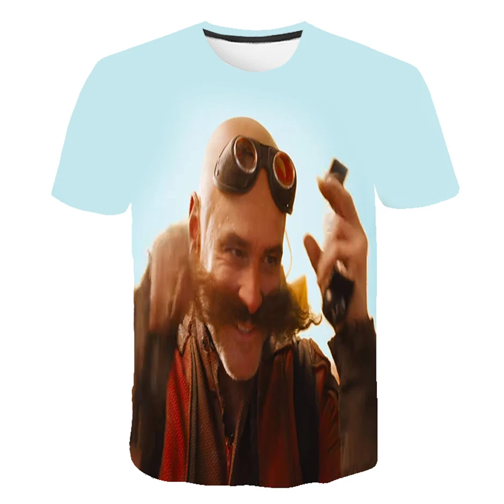 Соник Ежик футболка 3d фильм Мужская смешные футболки хип хоп 2020 США одежда