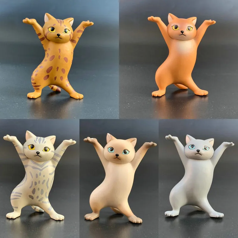 

Cute Cat Pen Holder Gashapon Toys Creative Lovely Fashion Action Figure Desktop Ornament Toys Children Gifts