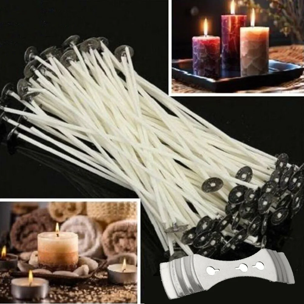 15 см Предварительно Вощеные свечи для изготовления свечей + 1 шт. 3 отверстия