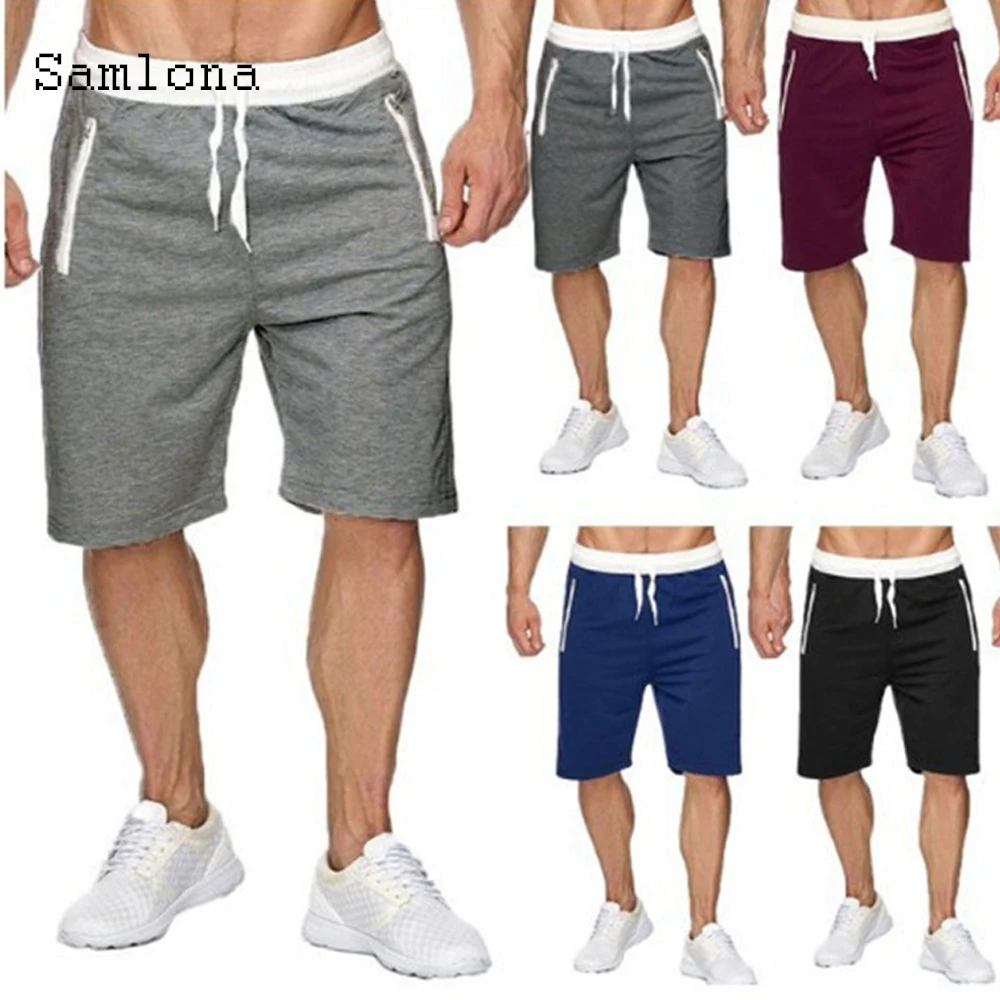 2020 New Fashion Lightweight Casual Shorts Mens clothing Summer Leisure Lace-up Half Bottoms Men Shorts Knee-Length Pants