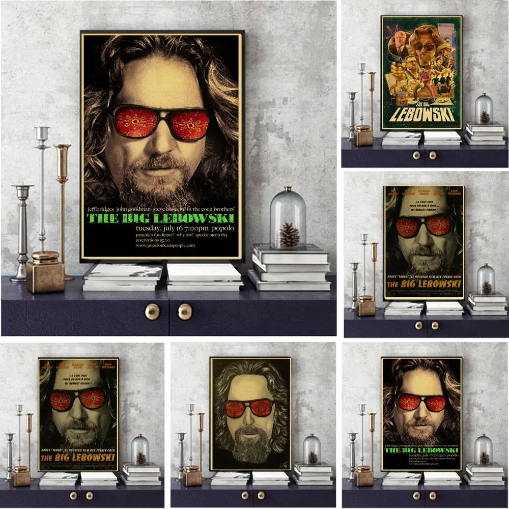 Большой Lebowski ретро постер ВИНТАЖНЫЙ ПЛАКАТ Настенный декор антикварный Бар Паб стикер для стены с мотивом кофе украшение