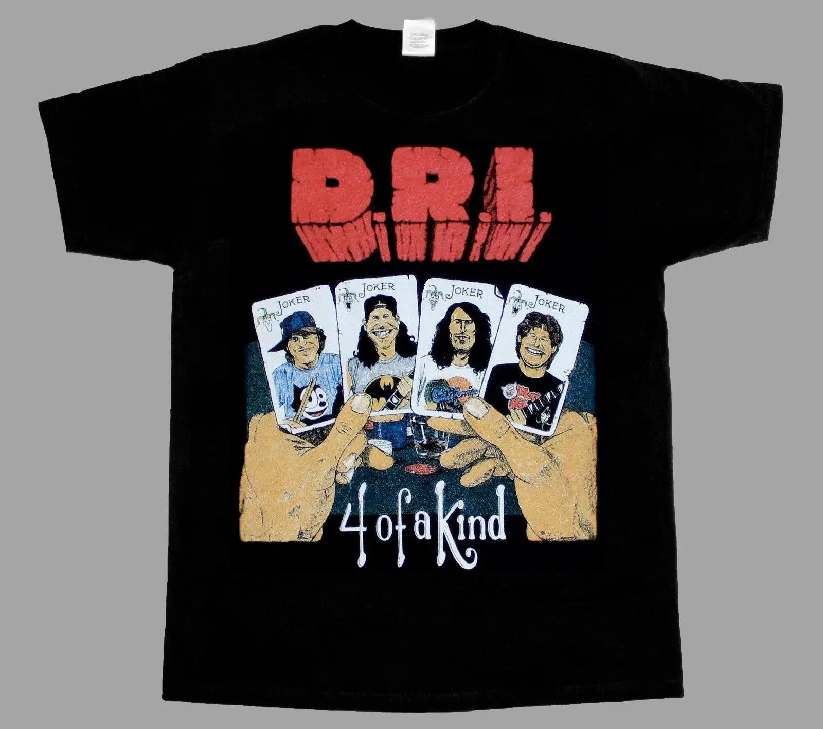 D.R.I. DRI FOUR OF A KIND DIRTY ROTTEN новая черная футболка с коротким/длинным рукавом мужские