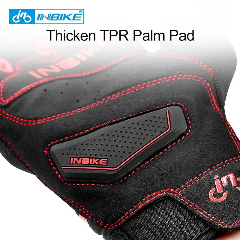 INBIKE противоударные велосипедные перчатки дышащие MTB для езды на велосипеде