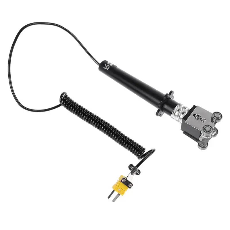 

K Type Roller Surface Thermocouple -50-500 Degree Handheld Temperature Sensor with Ball Bearings 4 Wheels