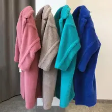 Ins/зима 2019 теплая куртка из 100% шерсти со звездами верхняя одежда