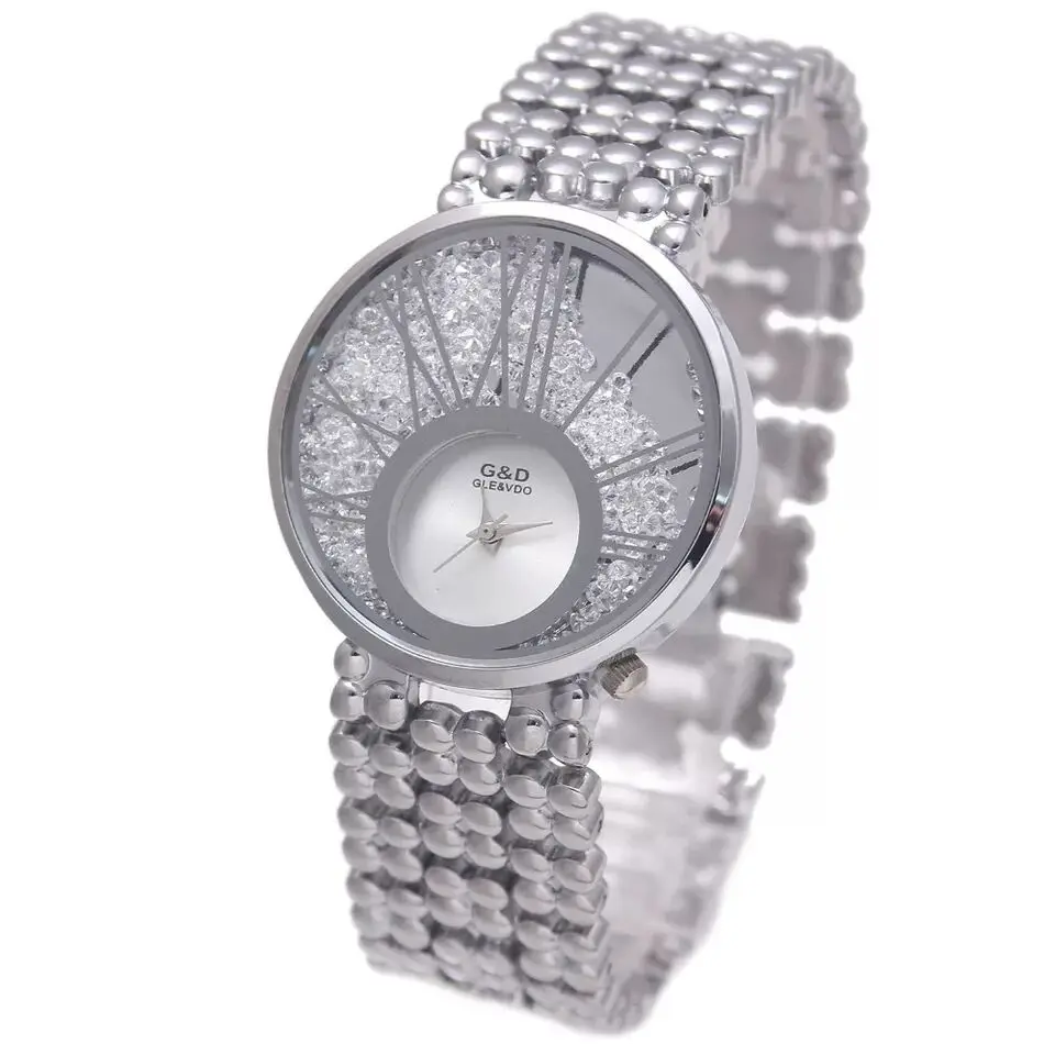 

2021 G & DFashion, повседневные женские часы со стальным браслетом, кварцевые часы с японским механизмом