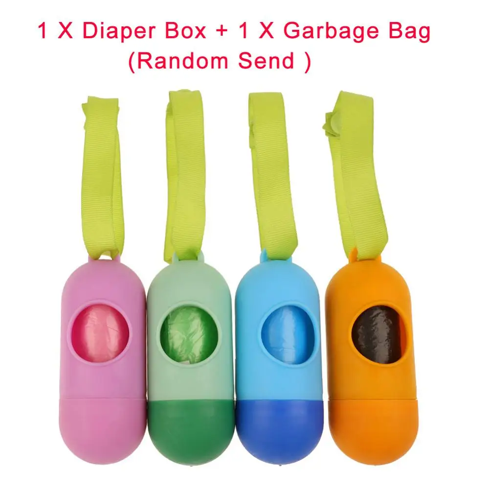 1pc Box and 1pc Bag 1 шт., сумка для детских подгузников, переносная, одноразовая, модная, для подгузников, мешок для мусора, съемная коробка, многоразовый ящик, чехол, органайзер для малышей, Детская сумка - Цвет: 1pc Box and 1pc Bag