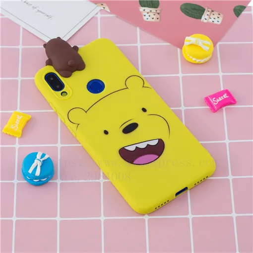 TRISEOLY для Xiaomi Redmi Note 7 Чехол Redmi 7 3D стерео патч мягкий силиконовый бампер набивной чехол с изображением животного для телефона Xiomi Redmi Note7
