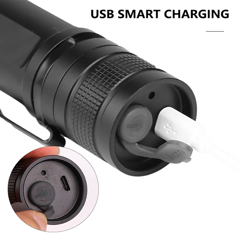 ZK20 супер яркий XHP50 светодиодный фонарик водонепроницаемый фонарь USB зарядное
