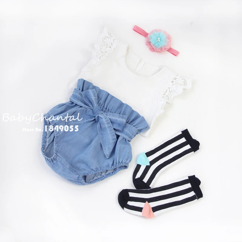 Новые джинсы с оборками штанишки для малышей брендовые шорты маленьких девочек