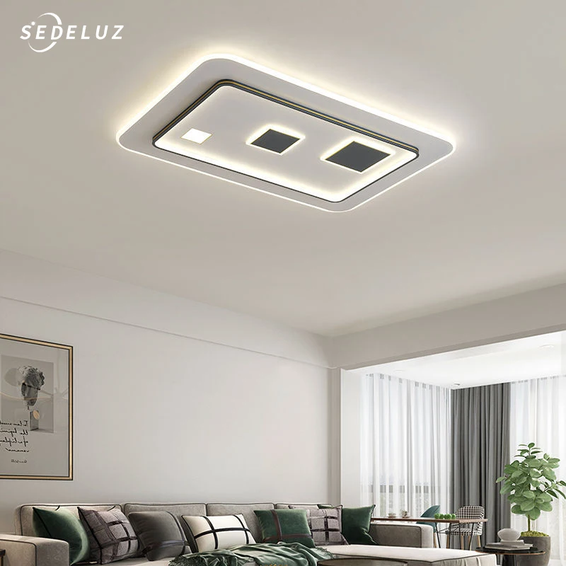 Светодиодная потолочная лампа Круглый/квадратный светильник для гостиной