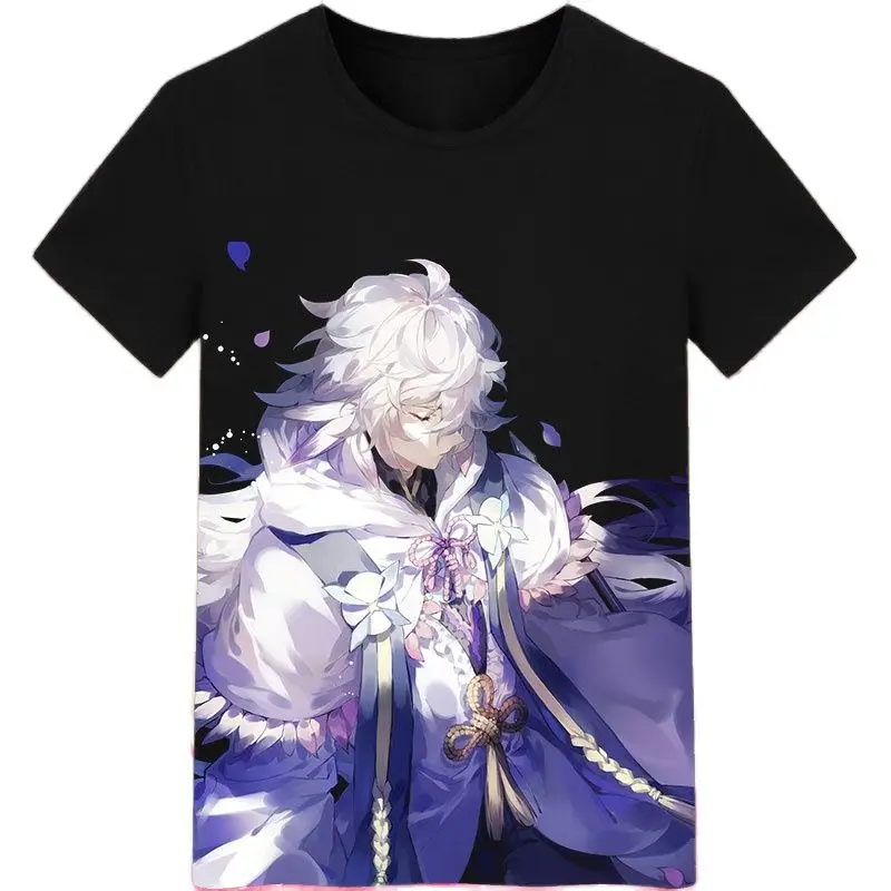 

FGO Fate футболка аниме Fate/GrandOrder Merlin хлопковая Повседневная футболка