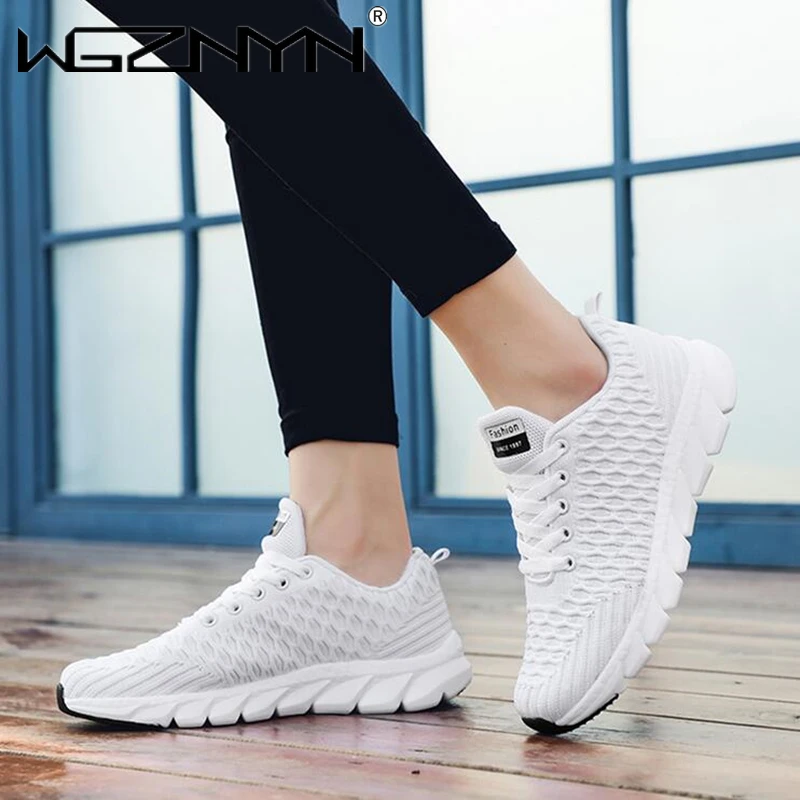 

Кроссовки женские из дышащего трикотажа, Брендовые повседневные Сникерсы, Ультралегкая спортивная обувь