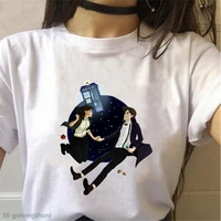 fashion new womens t shirt reflection room anime print tee shirt femme summer aesthetic retro high quality tops tees clothes