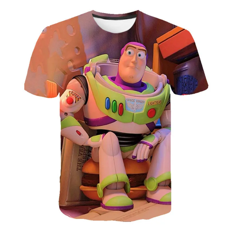 

Verano de 2020 de moda 3D de dibujos animados ropa de cuento de hadas 4 niÃ±os camiseta divertida camiseta de manga corta para ni