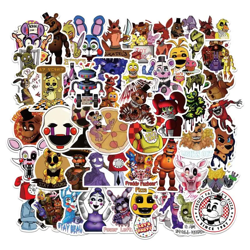 

Наклейки с граффити «пять ночей у Фредди», 10/30/50 шт.