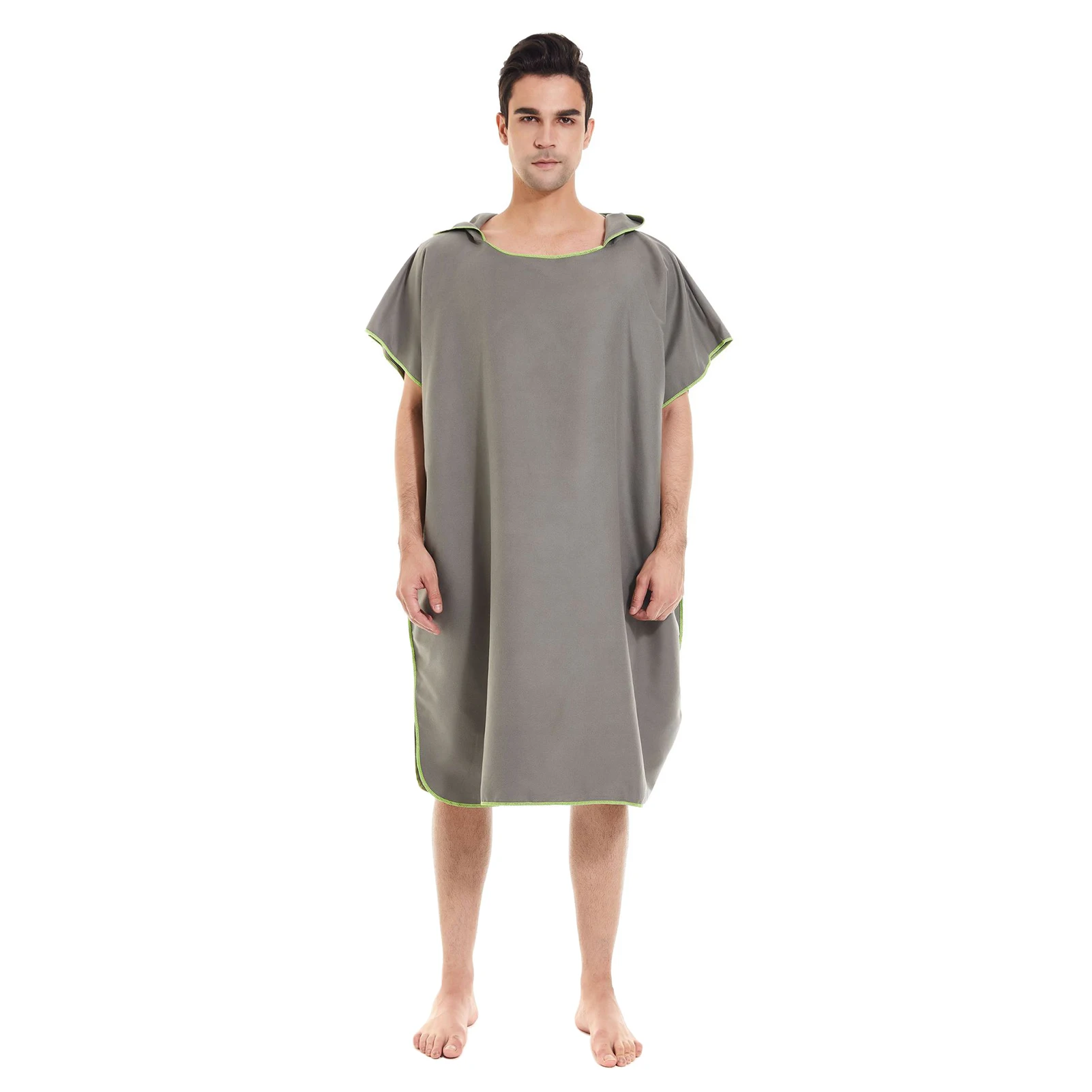 

Быстросохнущее однотонное моющееся полотенце для серфинга с капюшоном для мужчин и женщин, одного размера