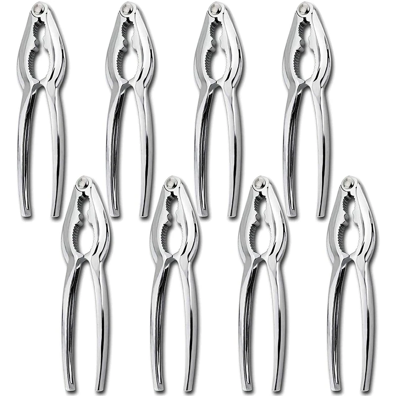 

Crab Crackers and Tools, Lobster Crackers, Seafood Crab Leg Cracker Tools, Nut Cracker Set, 8 PACK