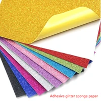 10 sheets of a4 color sponge paper diy handmade scrapbook craft flashing foam paper flashing handmade art material supplies