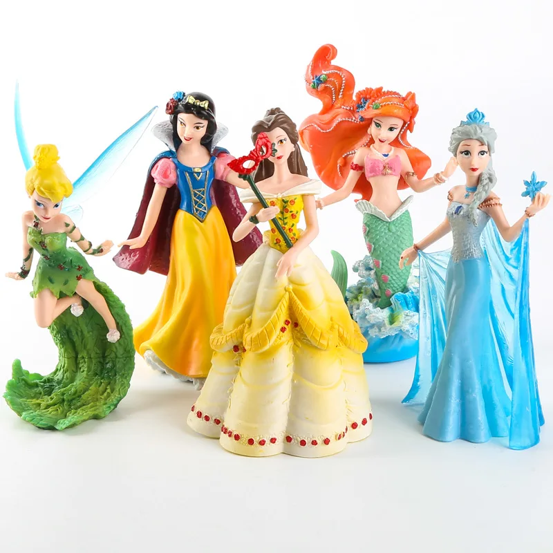 Disney детские игрушки 5 шт./компл. куклы принцессы Эльзы из мультфильма &quotХолодное