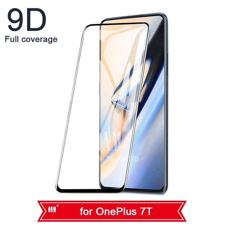 for OnePlus 7T 9D закаленное стекло для OnePlus 7 7T 6 6T полное покрытие изогнутая защитная пленка на экран для OnePlus 7 7T 6 6T защитное стекло - Цвет: for OnePlus 7T