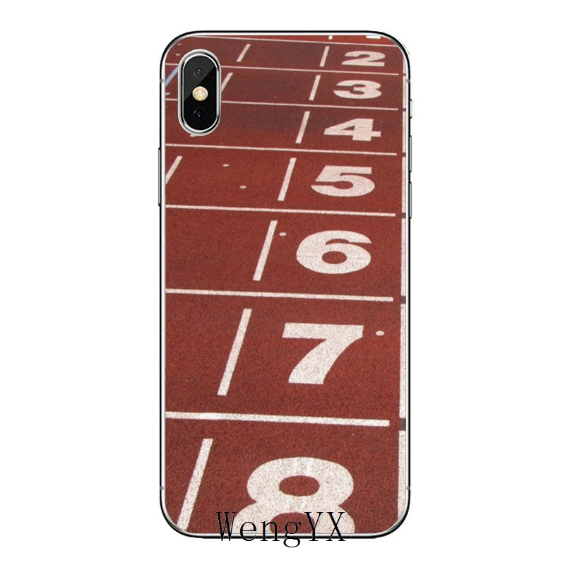 Легкая Беговая линия для iPhone XR X XS Max 8 7 6s 6 plus SE 5s 5c 5 iPod Touch аксессуары чехол для телефона