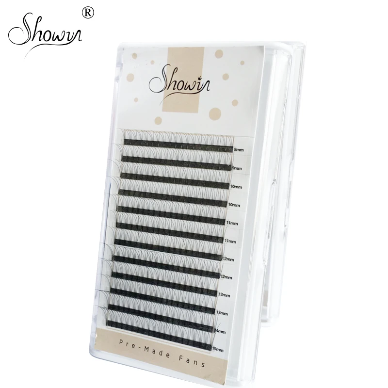 

Soft Premade Russian Volume Fans 3d/4d/5d/6d Short Stem Lash Pre made Eyelash Extensions Faux Mink Extensions Pre-made Lashes