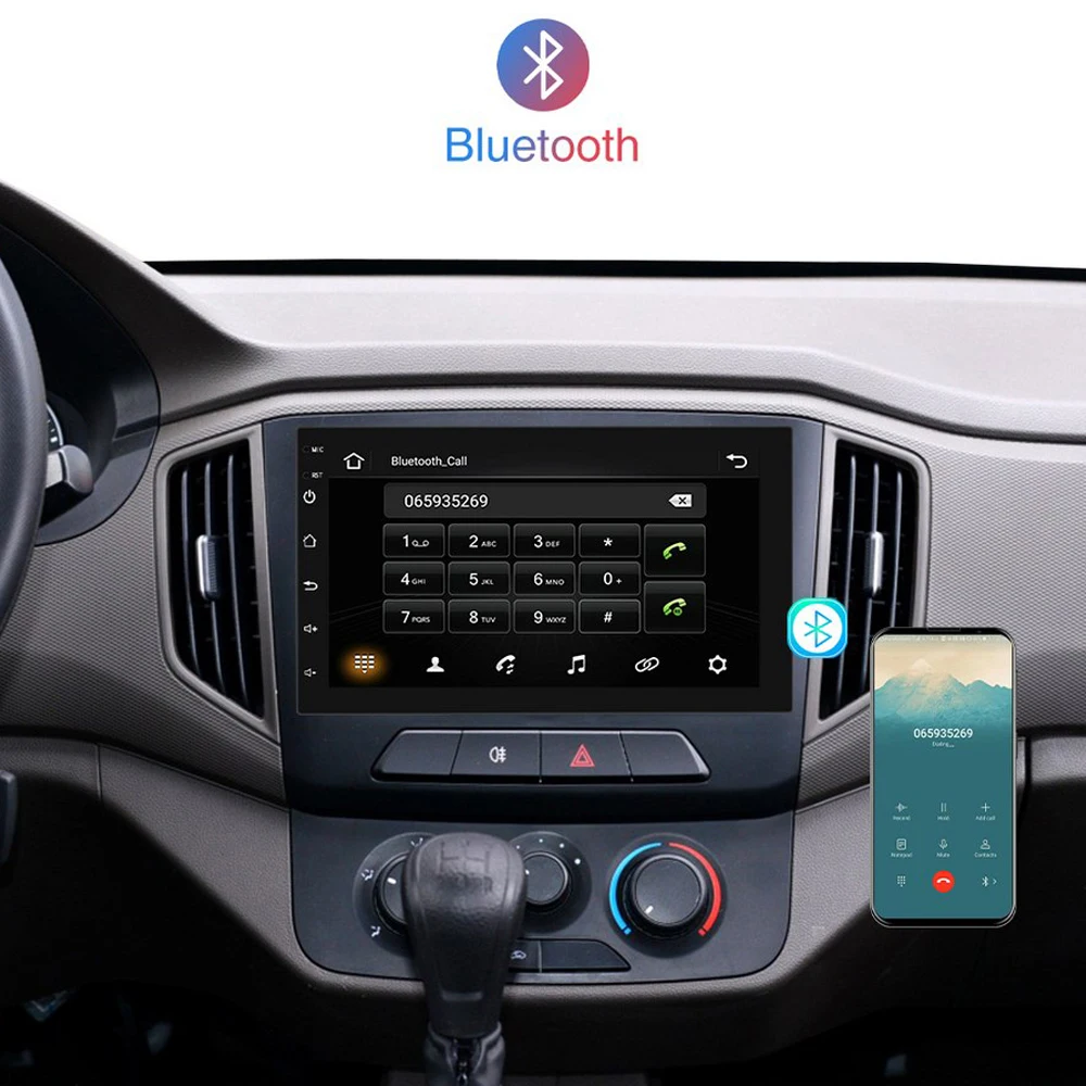 2 Din автомобильное радио 2.5D GPS Android мультимедийный плеер универсальный авто 7