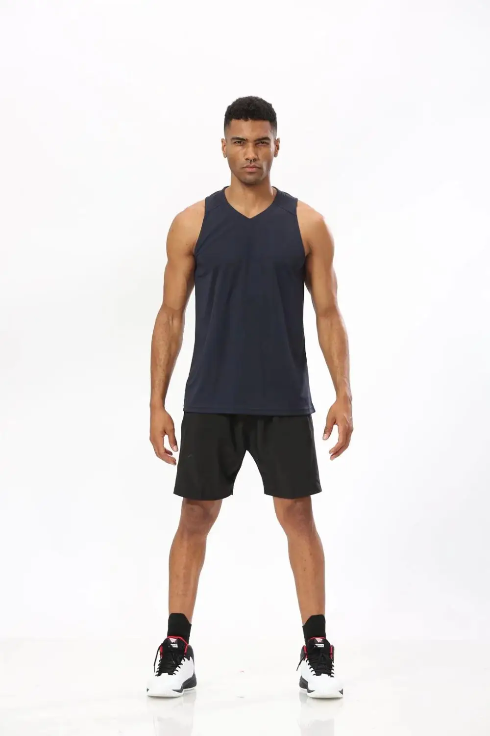 Мужская майка без рукавов для бега летняя тонкая тренировок баскетбола фитнеса