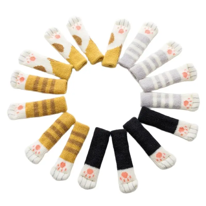 

Pet Dog Cat Sock Anti Slip Mat Furniture Leg Feet Rug Caps Cat Claw Chair Legs Socks Table Protector Supplies
