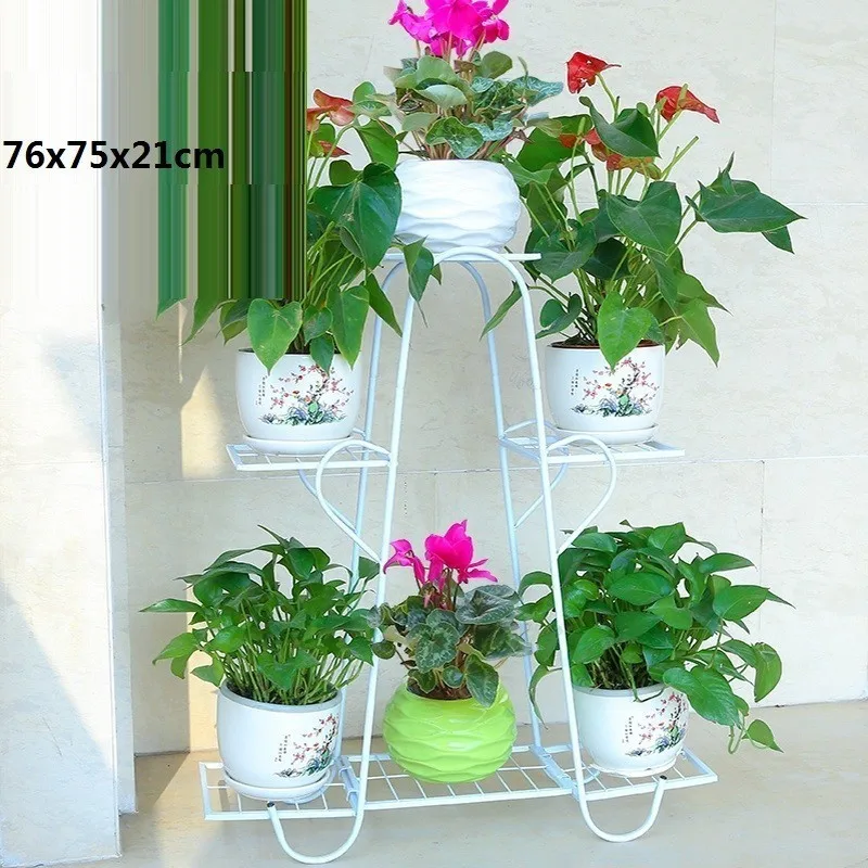 

Terrasse Decoration Dekoru Balcone Rek Scaffali In Metallo A Ripiani Planten Standaard Balkon Stand Flower Balcon Plant Shelf